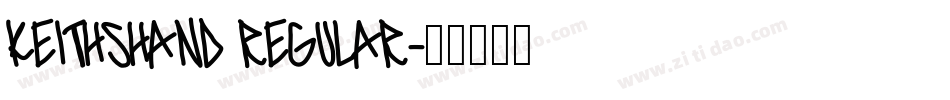 KeithsHand Regular字体转换